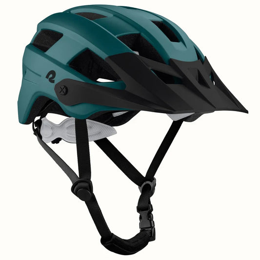 Retrospec Rowan mountain bike helmet in superior blue, side view, designed for eBike use