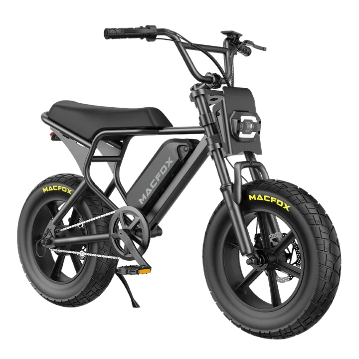 e bike fully fox Macfox M16 Electric Bike for Teenagers, Class 2 Street Legal Ebike for City/School Commuting, 20 MPH Max Speed, 25 Miles Range Wheelie Ebike
