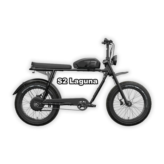 Super73 S2 Laguna eBike in Agave Green, side view, showcasing frame design and tires