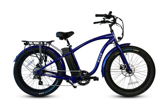 ELUX Tahoe 500 w Step Over eBike 26x3.5 Fat Fat Tire Electric Beach Cruiser eBike