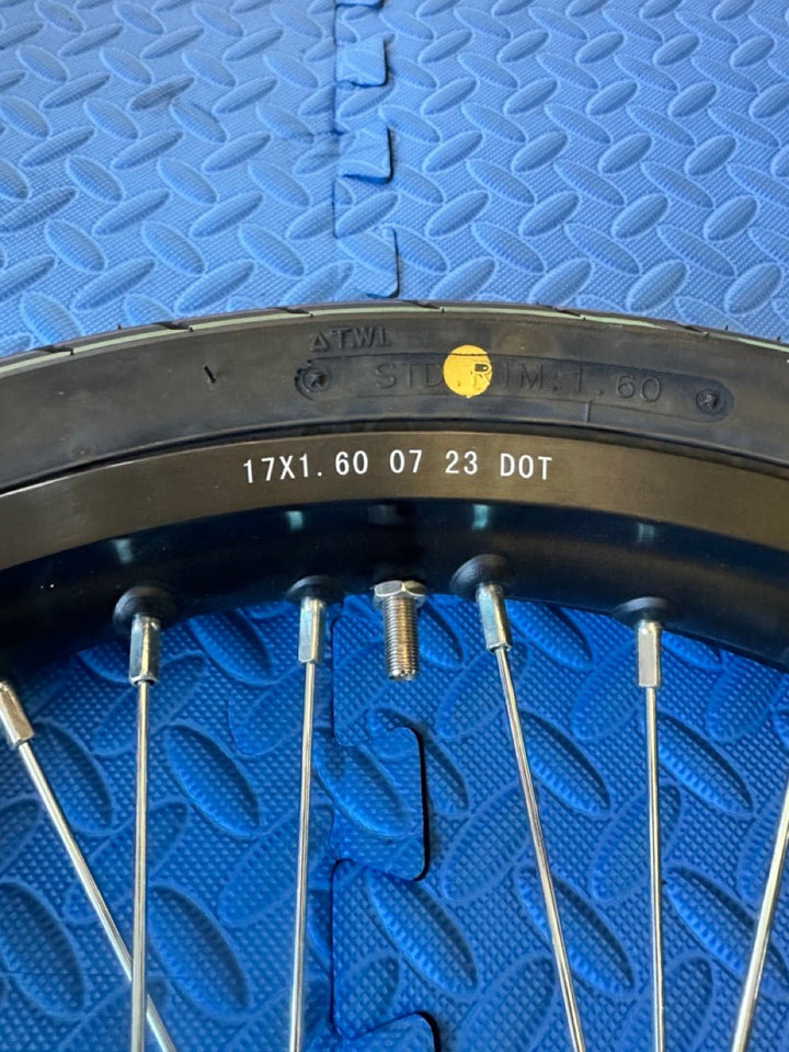 eMoto wheel set CST Super Moto CST 17X1.6 Complete Front Wheel & Tire Set for Electric Moto Bike Use - Wheel & Tire Set - Super Moto CST 17X1.6 Front Dirt|wheelset|2237 eBike Super Shop
