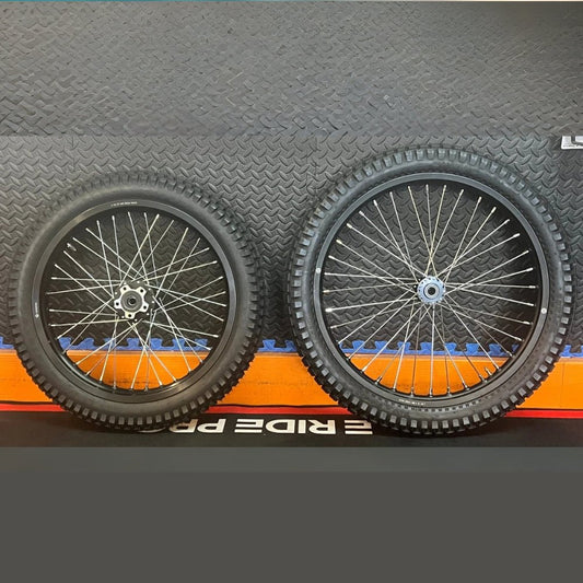 eMoto Wheel Set Shinko 241 Dual Sport 18"/21" Front & Rear Wheel & Tire Set for Moto Bikes *Does not include rotor or sprocket* - Wheel & Tire Set - EBIKE|2365 eBike Super Shop