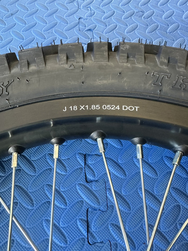 eMoto Wheel Set Shinko 244 Dual Sport 18" Complete Rear Wheel & Tire Set for Moto Bikes - Wheel & Tire Set - EBIKE|2330 eBike Super Shop