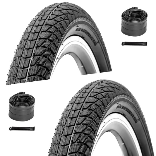 Endoin - 16×1.95 / 20×2.125 - Bicycle Tires - E304_16195BLK_2TR2TB eBike Super Shop