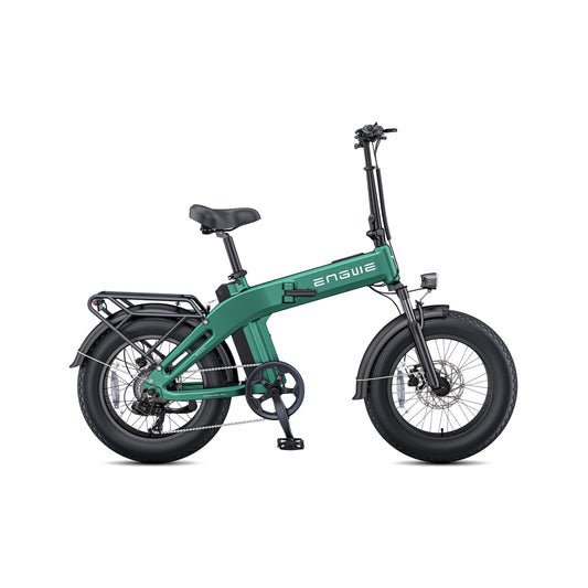 ENGWE EP-2 3.0 electric bike in forest green color, side view, displayed outdoors on a forest path.