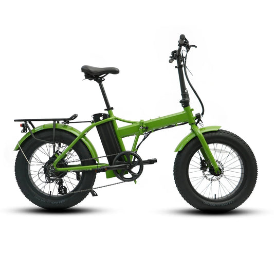EUNORAU E - FAT - MN 500w Folding eBike 20x4 Fat Electric Folding eBike - Folding eBike - EUNOR|FOLDI|GREEN|0354 eBike Super Shop