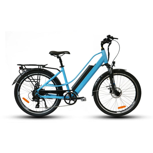 EUNORAU Torque 500w Step Thru eBike 26x2 Road Electric Beach Cruiser eBike