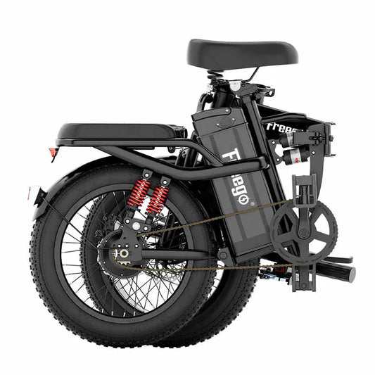 FREEGO T1 Electric Folding Fat Tire eBike - Folding Step Over 750 w - Folding e - Bikes Fat Tire - FREEG|2995 eBike Super Shop