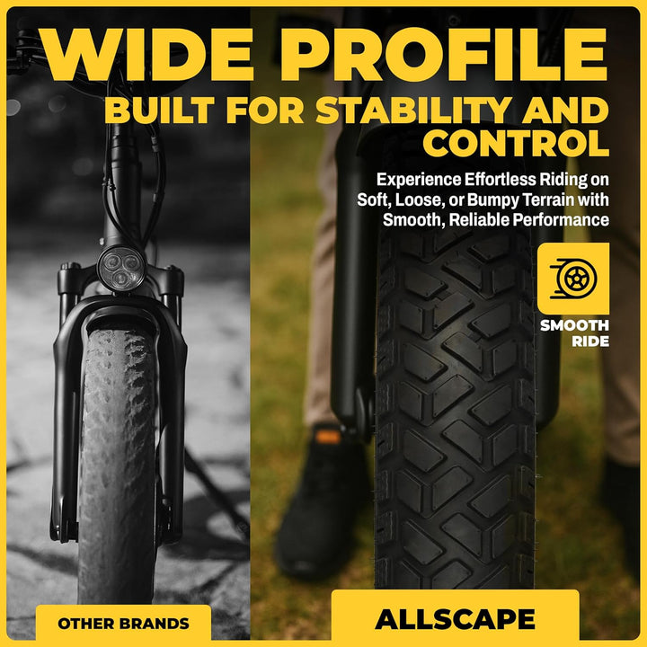 HEB ALLSCAPE® Fat Tire 26x4 (Includes 1 Tire/ 1 Tube - Parts - sku - 50741966733613 eBike Super Shop
