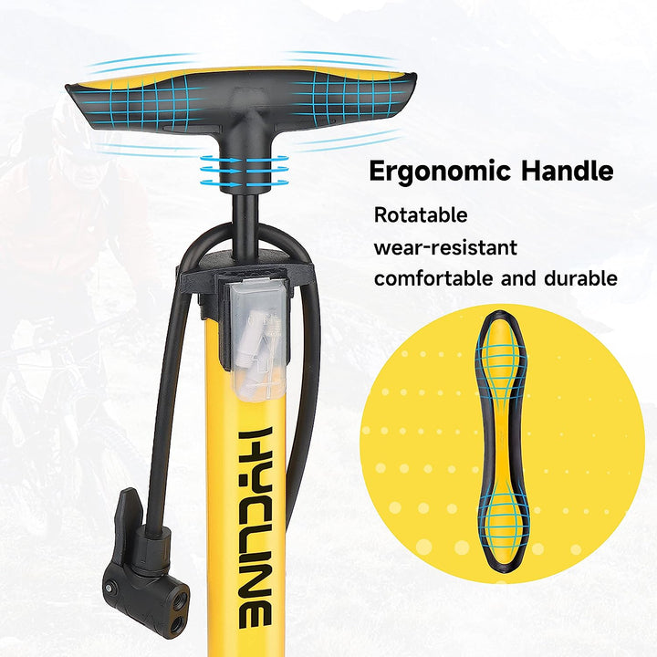 Hycline - The Basic Bike Pump - Bicycle Pumps - SHP - 550032 - YELW eBike Super Shop