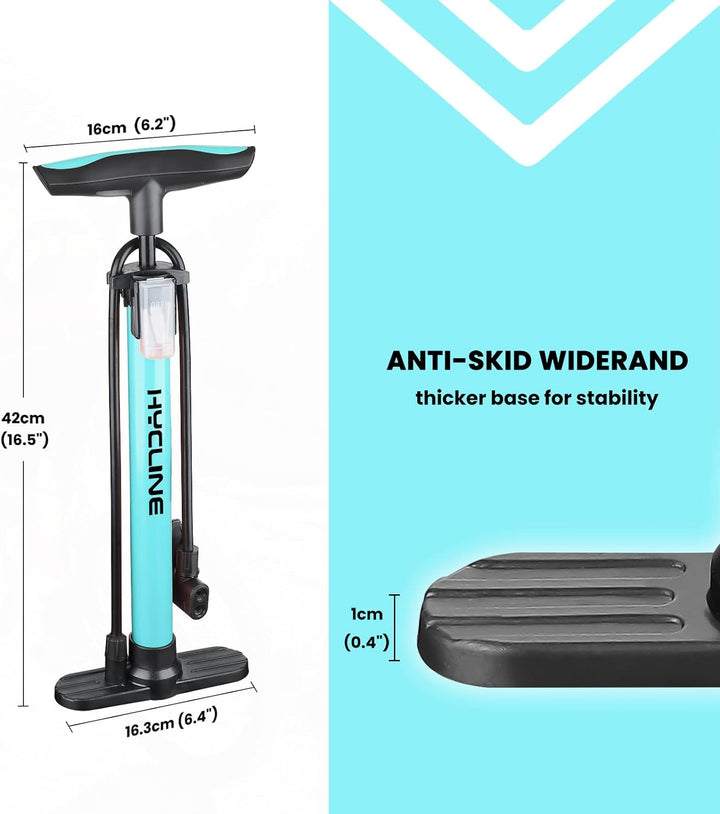Hycline - The Basic Bike Pump - Bicycle Pumps - SHP - 550032 - YELW eBike Super Shop