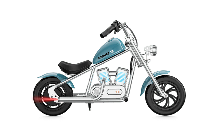 HYPER GOGO Cruiser 12 Plus (W APP) Kids Electric Mini Motorcycle eBike - 21.9v 160 w - Youth eMotorcycle - HYPER|BLUETRAIN|2269 eBike Super Shop