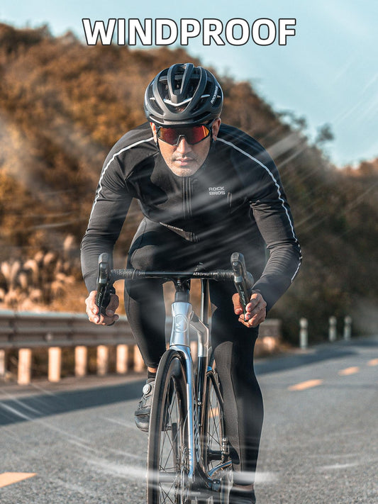 ROCKBROS Men¡¯s Winter Cycling Jacket Thermal Windproof Softshell for Road MTB