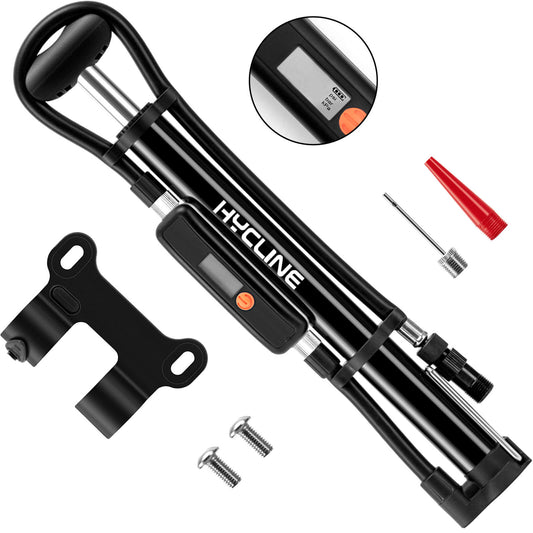 Mege2 140 PSI Portable Bike Pump - Bicycle Pumps - SHP - MP2821B_D_BLK eBike Super Shop