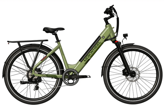 MOKWHEEL Mesa Light ST 2.0 350 w Step Thru Ebike 27.5x2.4 Urban Electric Beach Cruiser eBike