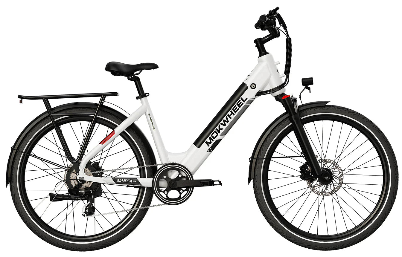 urban 350 bike light MOKWHEEL Mesa Light ST 2.0 350 w Step Thru Ebike 27.5x2.4 Urban Electr