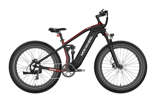 MOKWHEEL Obsidian 1000 w Step Over Ebike 26x4 Fat Tire Fat Tire Electric Beach Cruiser eBike