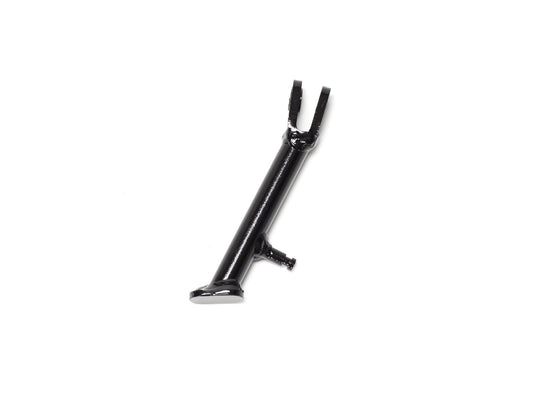 Close-up view of a Part Ebox Dragster Kickstand, showing its metal construction and mounting points.