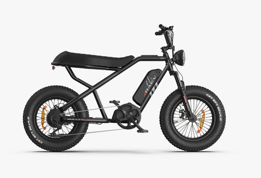 RAEV Bullet X Emoto eBike – 750W Electric Bike - Moto Style Bike - RAEV|BLACK|3021 eBike Super Shop