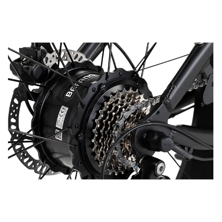 REVI Cheetah PLUS 750w Step Over Ebike 26x4 Fat Tire Electric Vintage eBike - Fat Tire Cruiser eBike - REVI|BLACK48V1|3000 eBike Super Shop