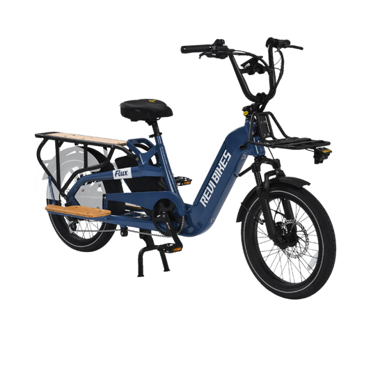 REVI Flux 750w Step Thru Ebike 20x2.4 Fat Tire Mini Fat Tire Electric Cargo eBike