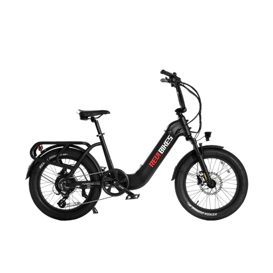 REVI Runabout 2 750w Step Thru Ebike 20x3 Fat Tire Mini Electric Cargo eBike