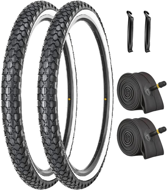 SandRoller Set - 26"×2.125" - Bicycle Tires - SHP - HY8006 - 262125SET - BLK eBike Super Shop