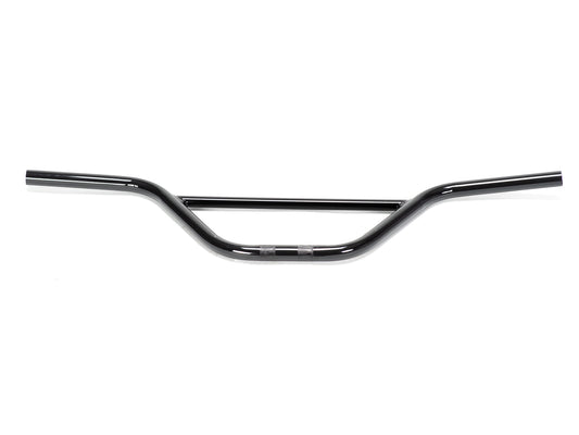 Stomp Ebox Dragster Bars, black handlebar with a slight rise, shown against a white background.