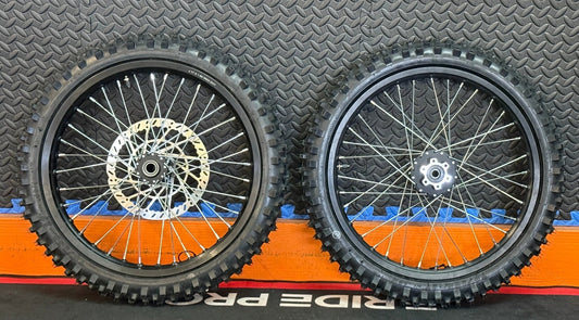 Throne eMoto Wheel Set CST Knobby 17"/17" Front & Rear Wheel & Tire Set for Electric Dirt Bikes *Does not include rotor or sprocket* - Throne Wheel & Tire Set - Throne | CST | 17 inch | Front Wheel & Tire Set eBike Super Shop