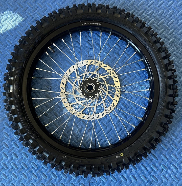 Throne eMoto Wheel Set CST Knobby 17"/17" Front & Rear Wheel & Tire Set for Electric Dirt Bikes *Does not include rotor or sprocket* - Throne Wheel & Tire Set - Throne | CST | 17 inch | Front Wheel & Tire Set eBike Super Shop