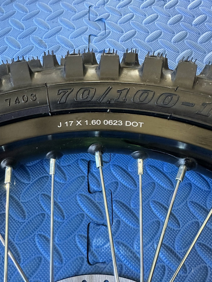 Throne eMoto Wheel Set CST Knobby 17"/17" Front & Rear Wheel & Tire Set for Electric Dirt Bikes *Does not include rotor or sprocket* - Throne Wheel & Tire Set - Throne | CST | 17 inch | Front Wheel & Tire Set eBike Super Shop