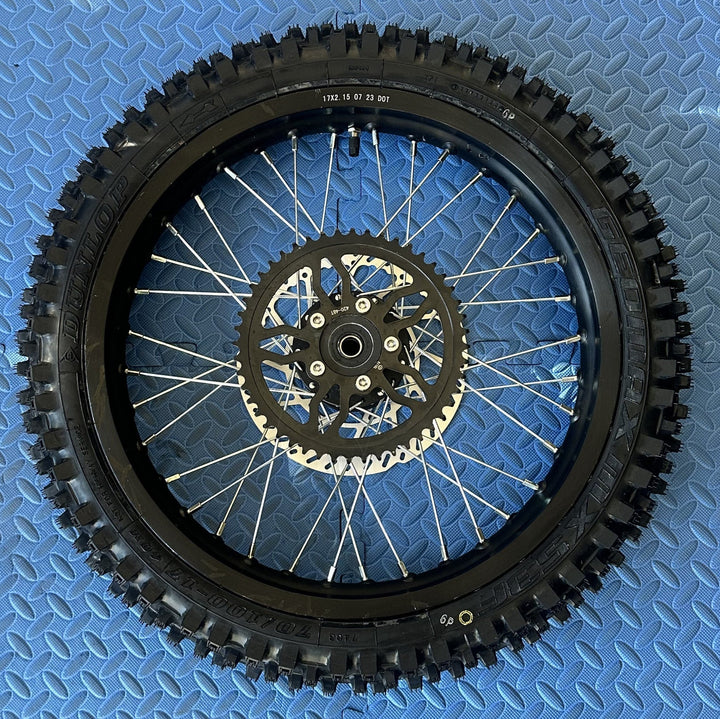 Throne eMoto Wheel Set CST Knobby 17"/17" Front & Rear Wheel & Tire Set for Electric Dirt Bikes *Does not include rotor or sprocket* - Throne Wheel & Tire Set - Throne | CST | 17 inch | Front Wheel & Tire Set eBike Super Shop