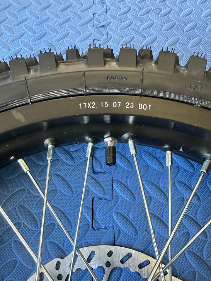 Throne eMoto Wheel Set CST Knobby 17"/17" Front & Rear Wheel & Tire Set for Electric Dirt Bikes *Does not include rotor or sprocket* - Throne Wheel & Tire Set - Throne | CST | 17 inch | Front Wheel & Tire Set eBike Super Shop