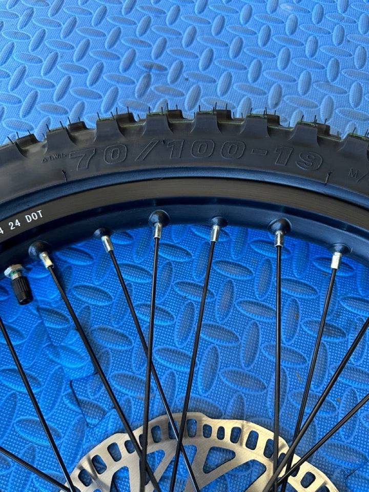 Throne eMoto Wheel Set CST Knobby 19" Front Wheel & Tire Set for Electric Dirt Bikes *Does not include rotor or sprocket* - Throne Wheel & Tire Set - Throne | CST | 19 inch | Front Wheel & Tire Set eBike Super Shop