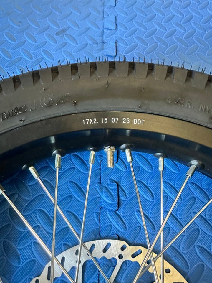 Throne eMoto Wheel Set Shinko 241 Dual Sport 17" Rear Wheel & Tire Set for e - Moto Bikes *Does not include rotor or sprocket* - Throne Wheel & Tire Set - Throne | Shinko | 17 inch | Rear Wheel & Tire Set eBike Super Shop
