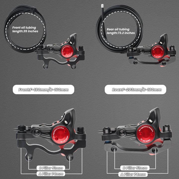 ZOOM HB-875E/876E Electric Bike Hydraulic Disc Brake