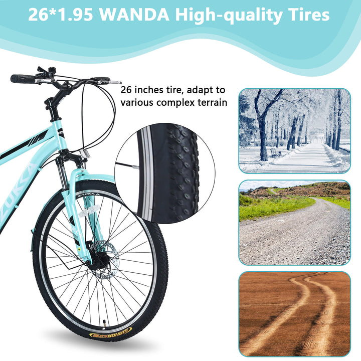 Zukka Wanda 26“ 7 - Speed Mountain Adult Tricycle - SHP - W1019121342 eBike Super Shop